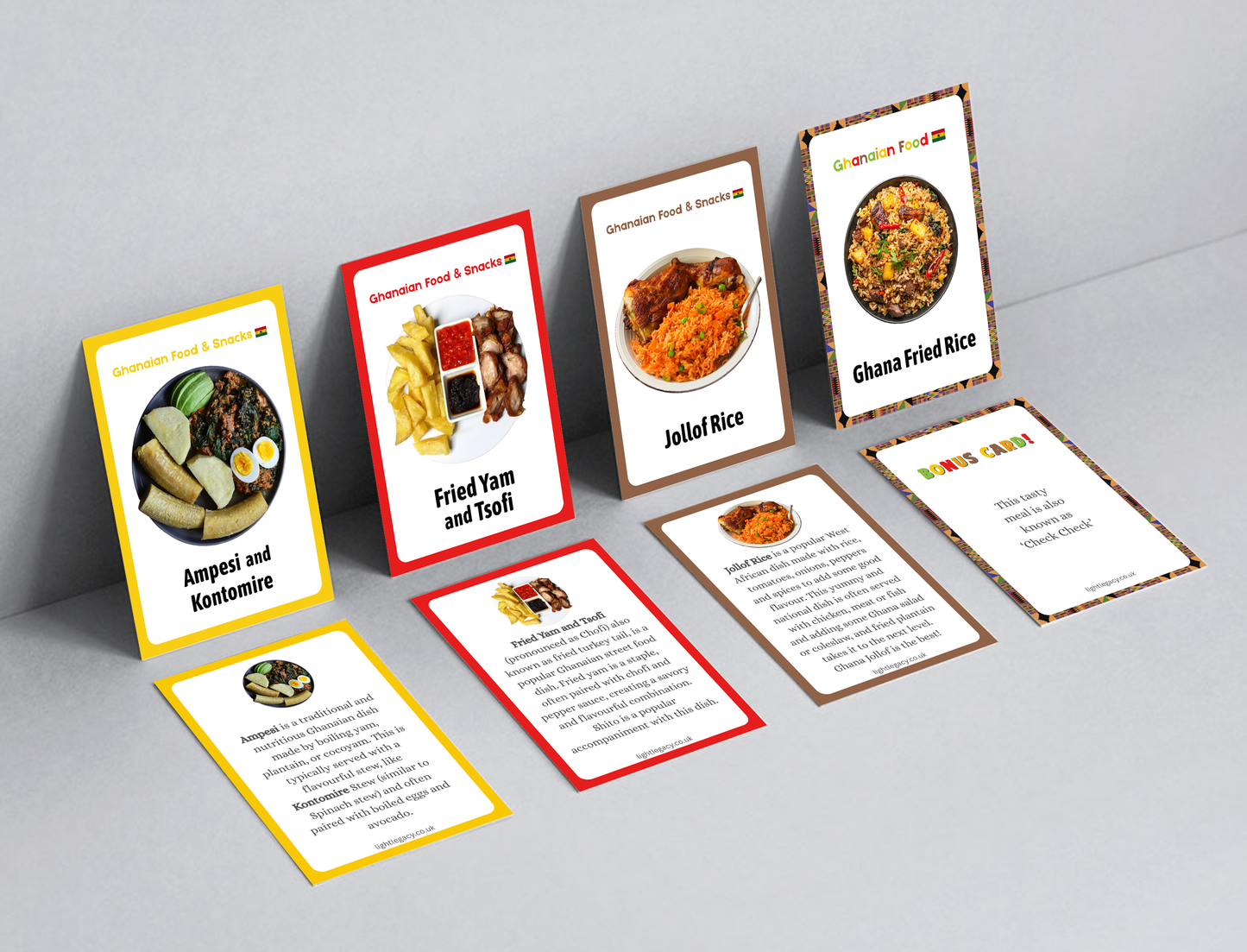 GHANAIAN FOOD & SNACKS FLASHCARDS | DIGITAL DOWNLOAD