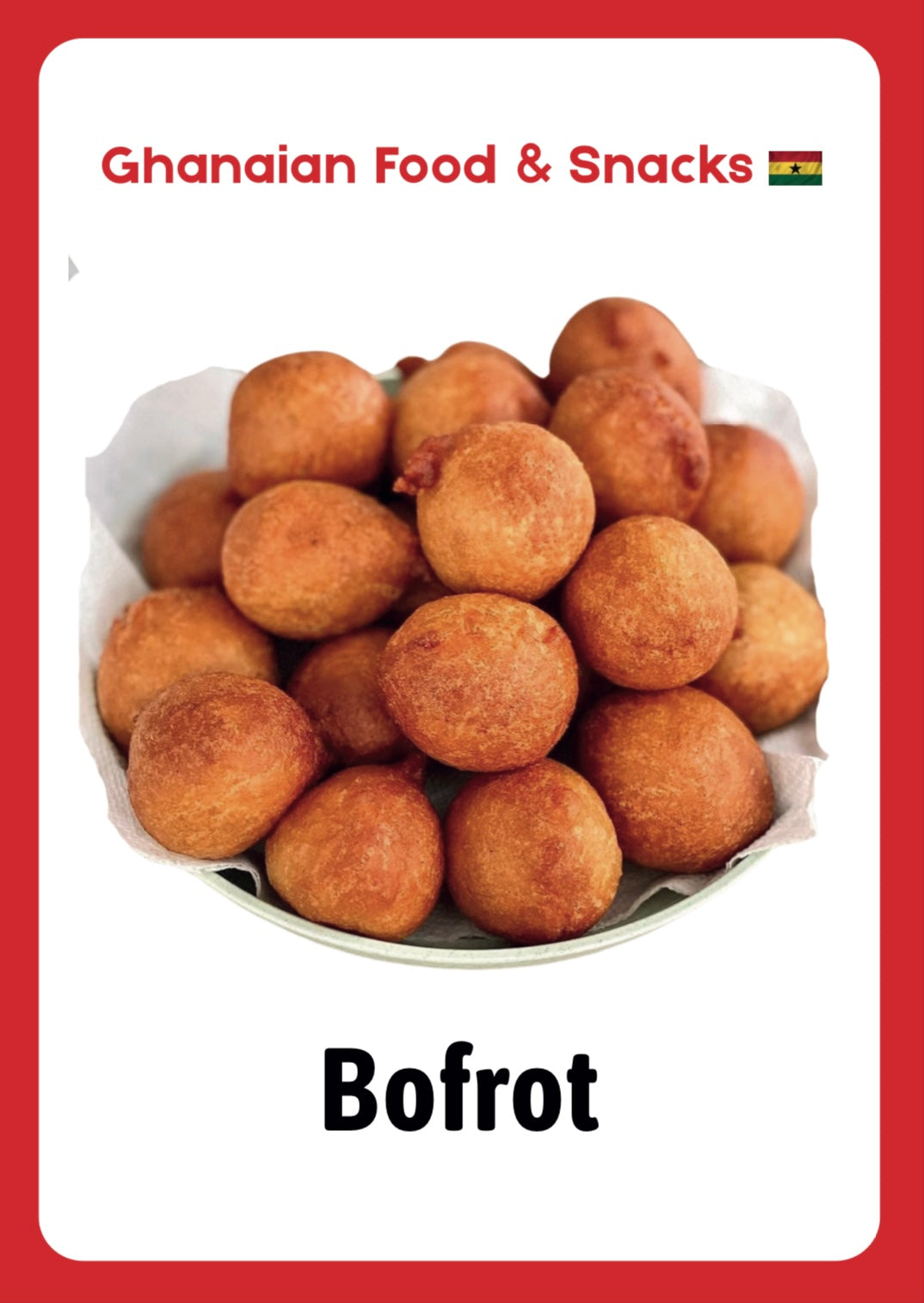 GHANAIAN FOOD & SNACKS FLASHCARDS | DIGITAL DOWNLOAD