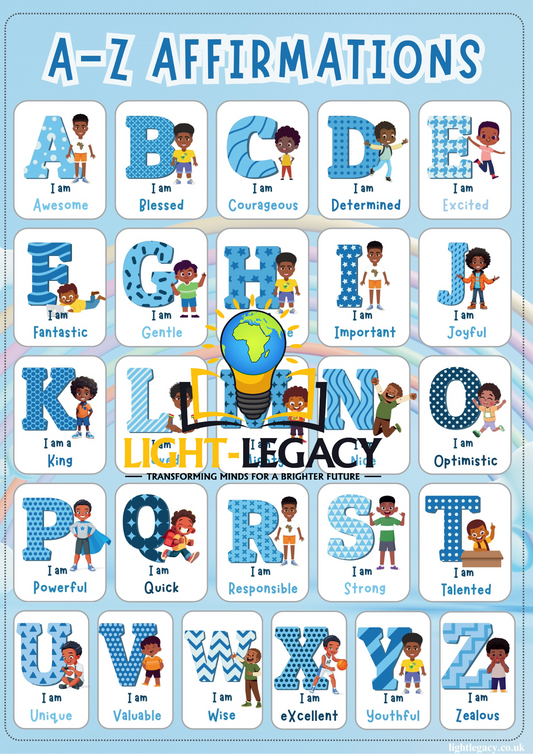 A-Z AFFIRMATIONS FOR KIDS (BOYS)