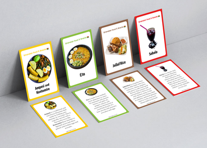 GHANAIAN FOOD & SNACKS FLASHCARDS | DIGITAL DOWNLOAD