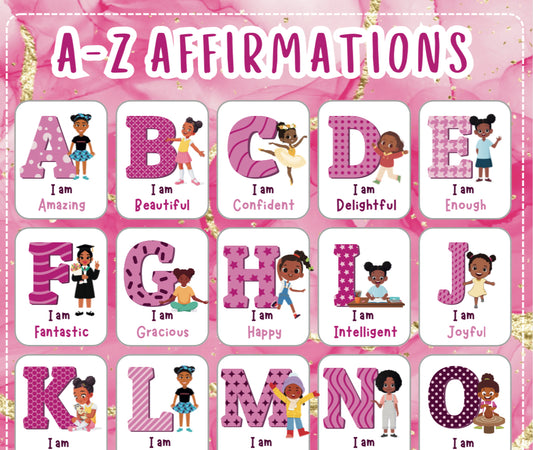 A-Z AFFIRMATIONS FOR KIDS (GIRLS)