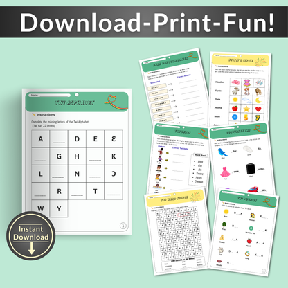 FREE BASIC TWI WORKSHEET 5 PAGES | DIGITAL DOWNLOAD